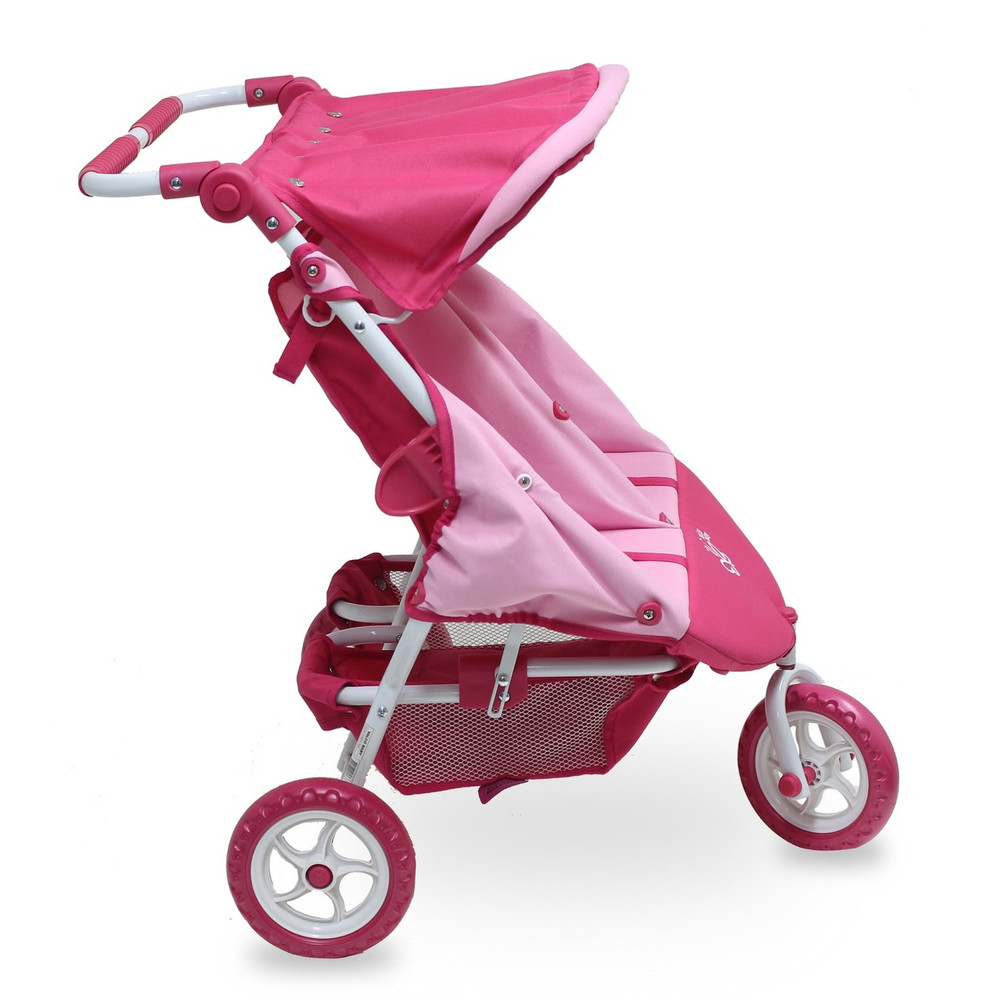 Twin Dolls Pram - Mini Marathon Pink