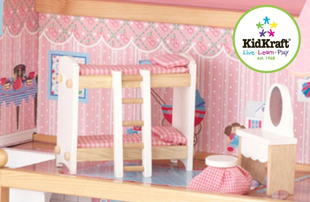 bunk bed dolls furniture and vanity stool