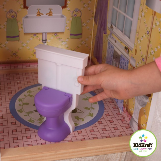 toilet in kidkraft magnolia mansion