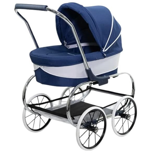 princess doll pram navy