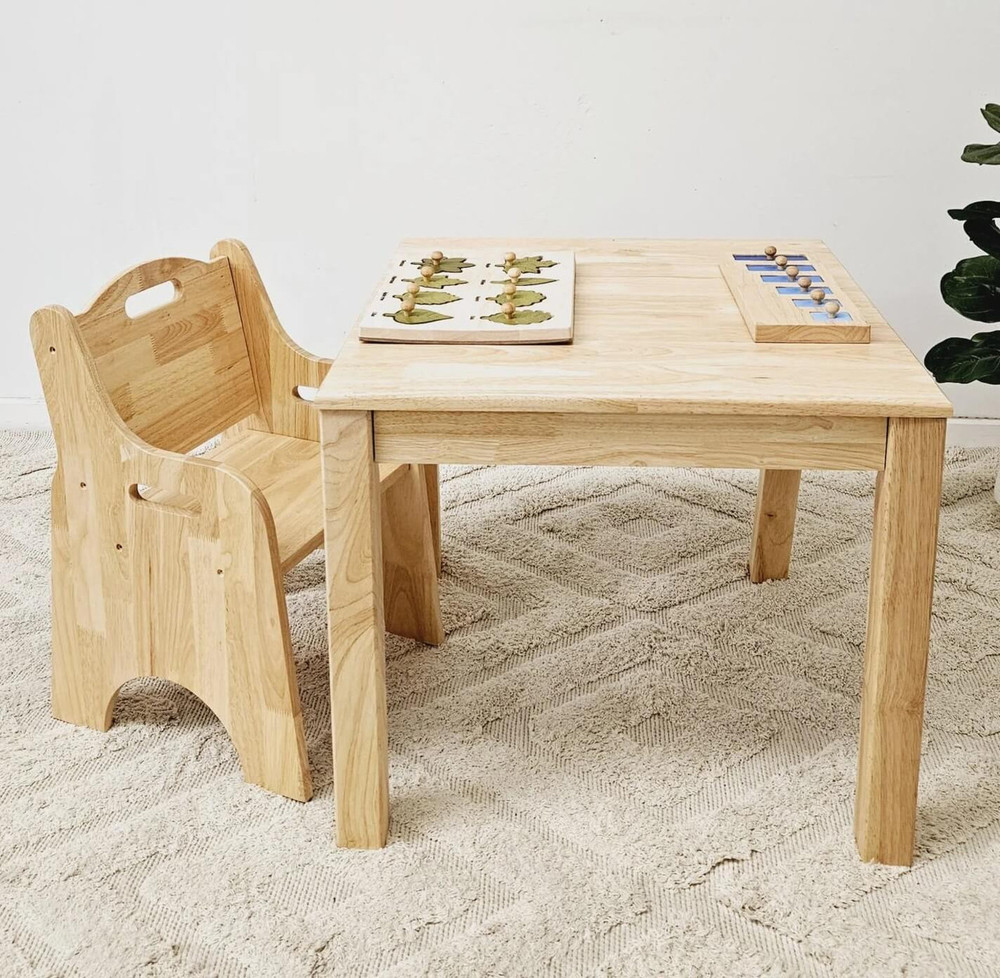 toddler chair with square table