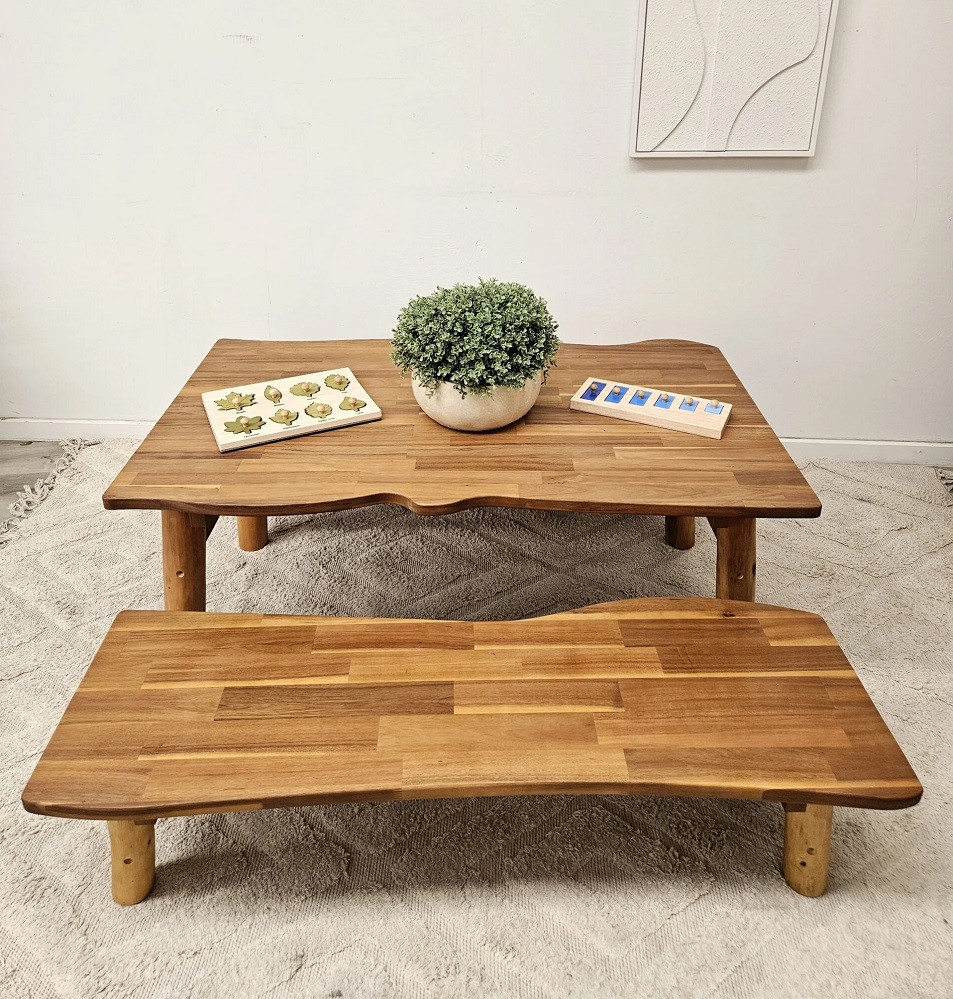 qtoys tree top table and bench set - WIDER table
