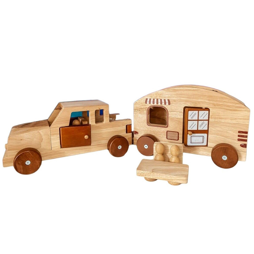 qtoys wooden camper van toy