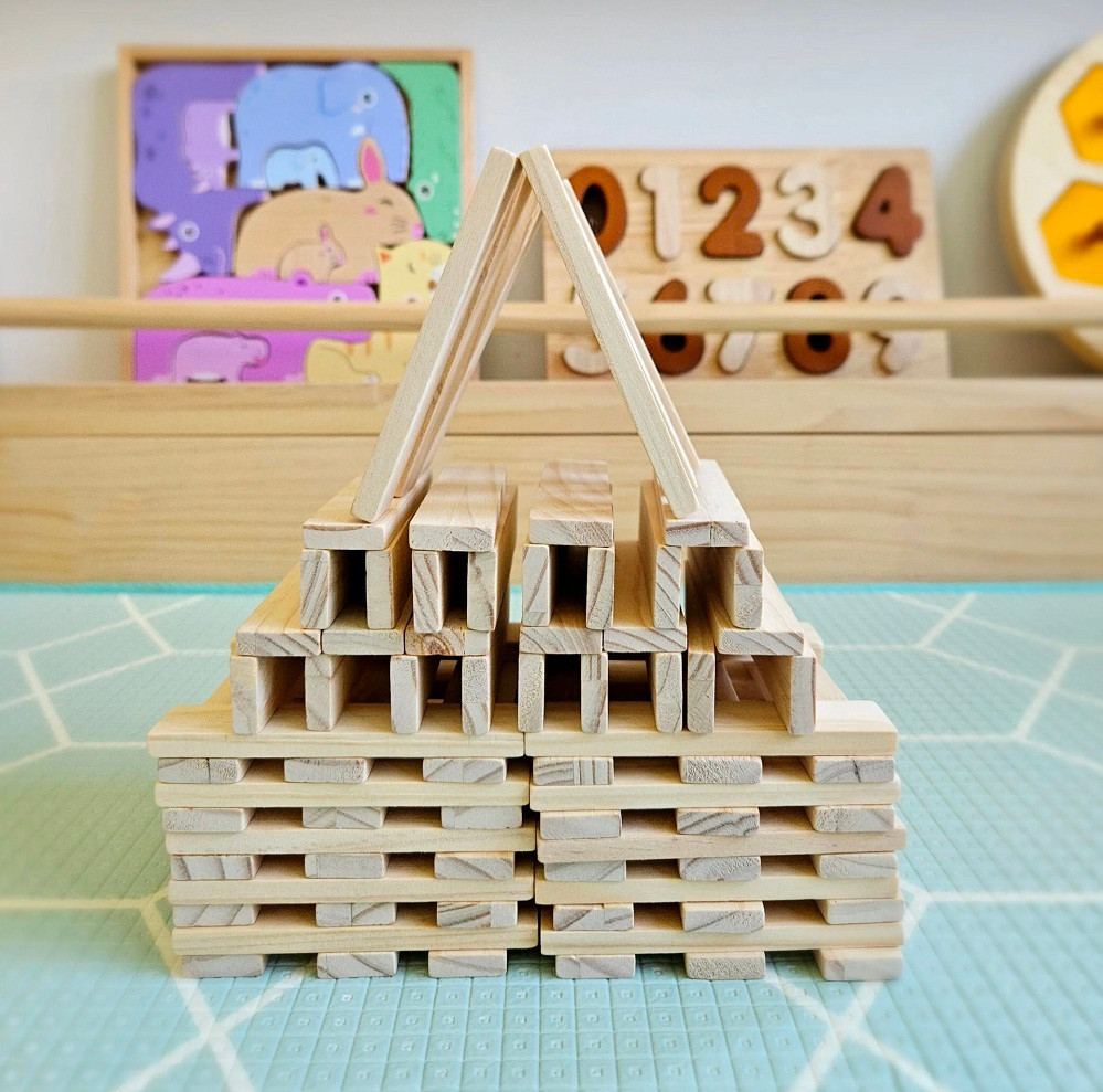 wooden kids plank set