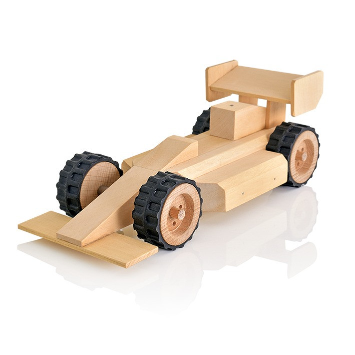build me racing car wood work toy kit