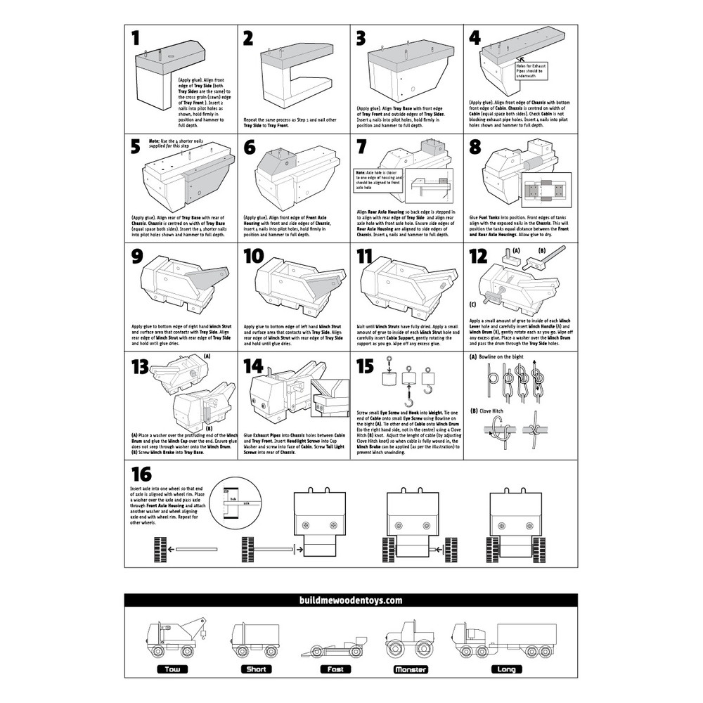 build me instructions for tow truck 2