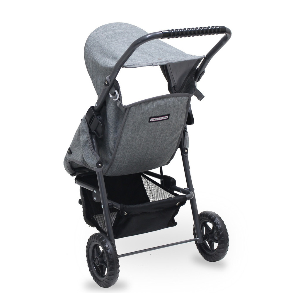 Roundabout Doll Pram - Grey Marle