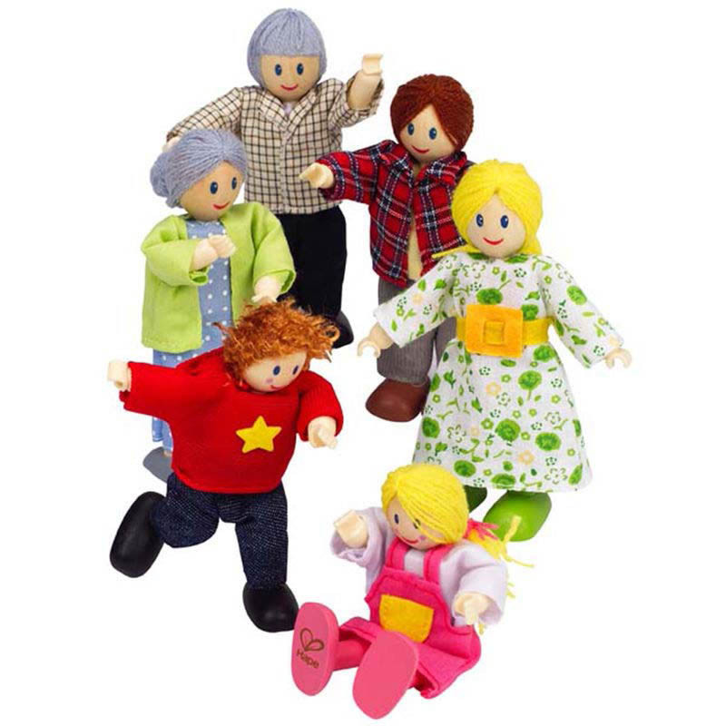 Hape Dolls Caucasian Family - Set of 6 - 2