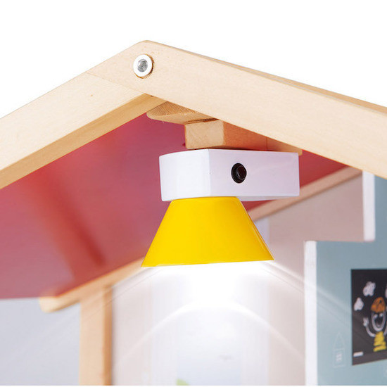 lamps in hape dollhouse mansion