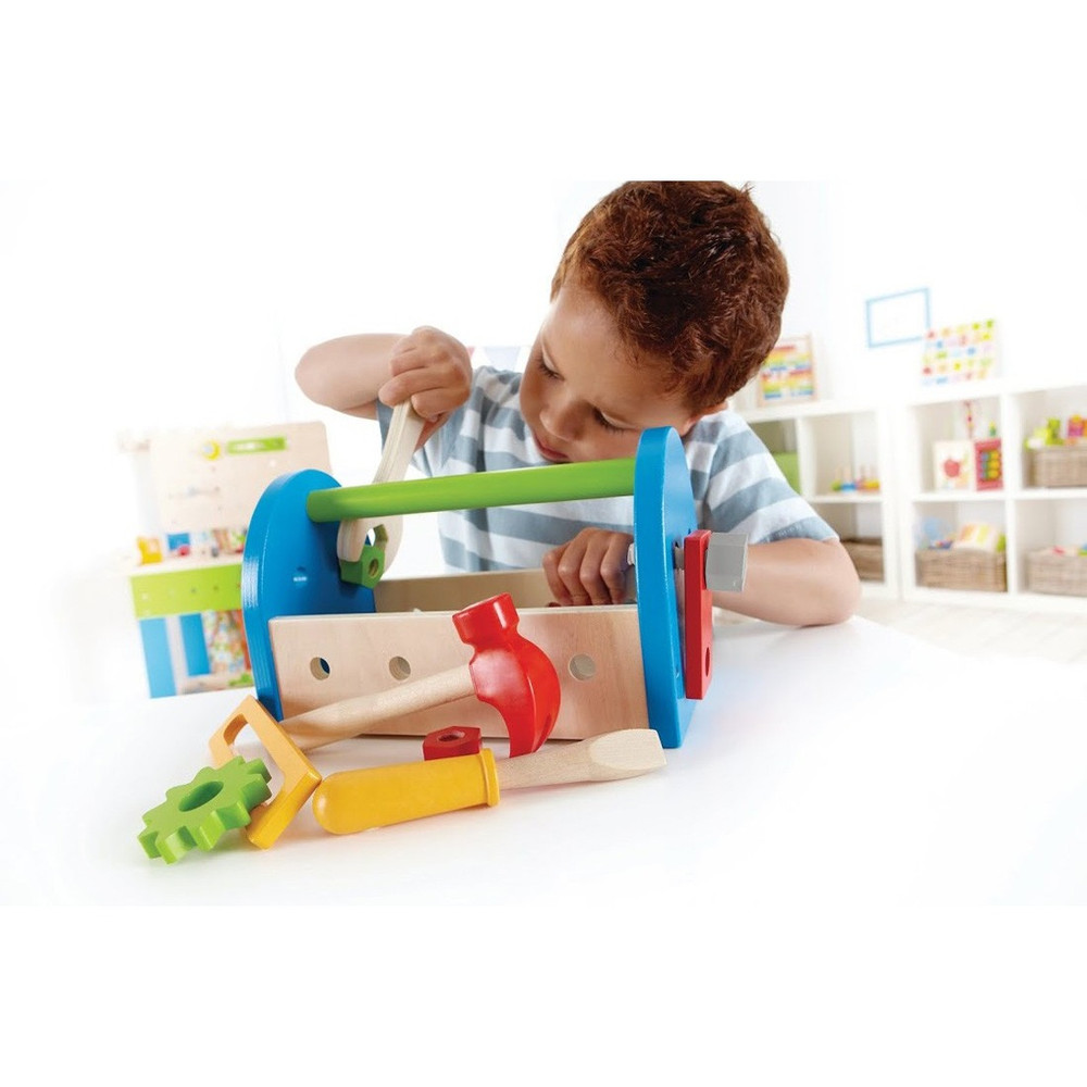 Hape My First Tool Box - Kid Playing