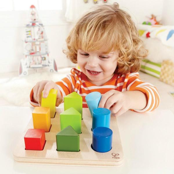 Hape Colour and Shape Sorter - Kid Playing