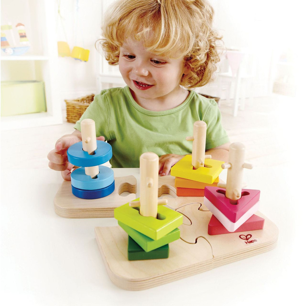 Hape Creative Peg Puzzle - Kid Playing
