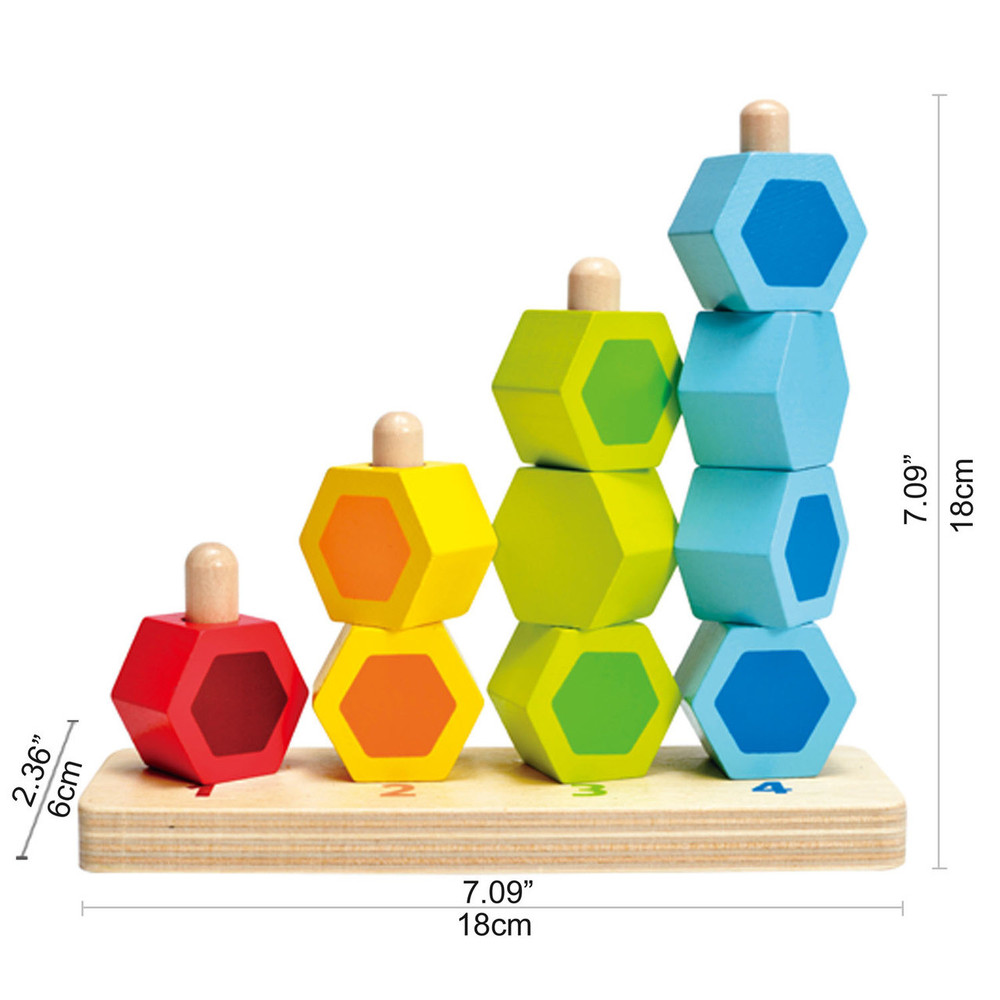 Hape Counting Stacker - dimensions