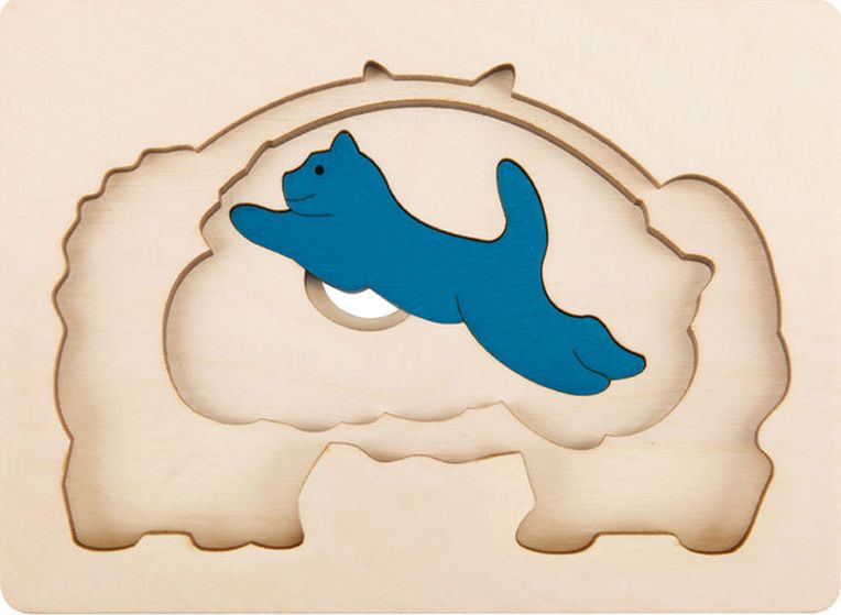 George Luck Cats Layered Puzzle