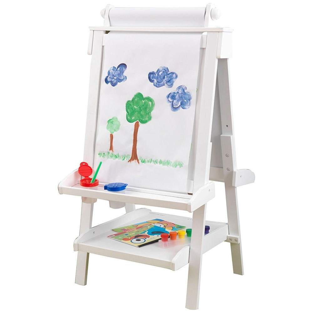 KidKraft Adjustable Wooden Easel - White