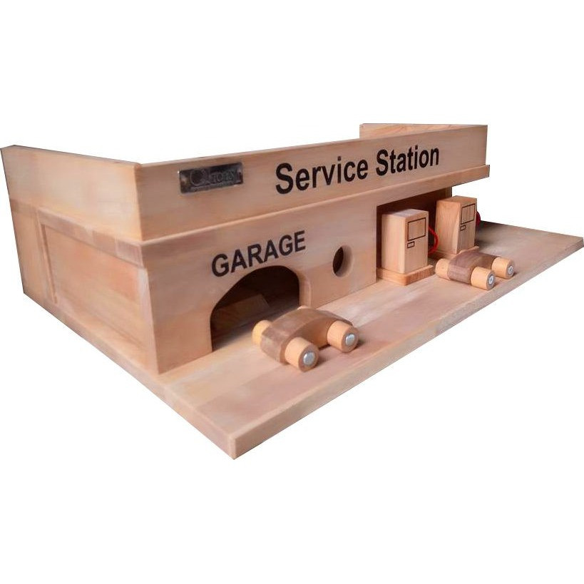 Qtoys Wooden Service Station Set