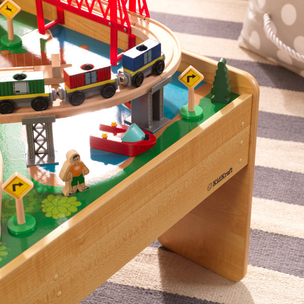 round edges train table