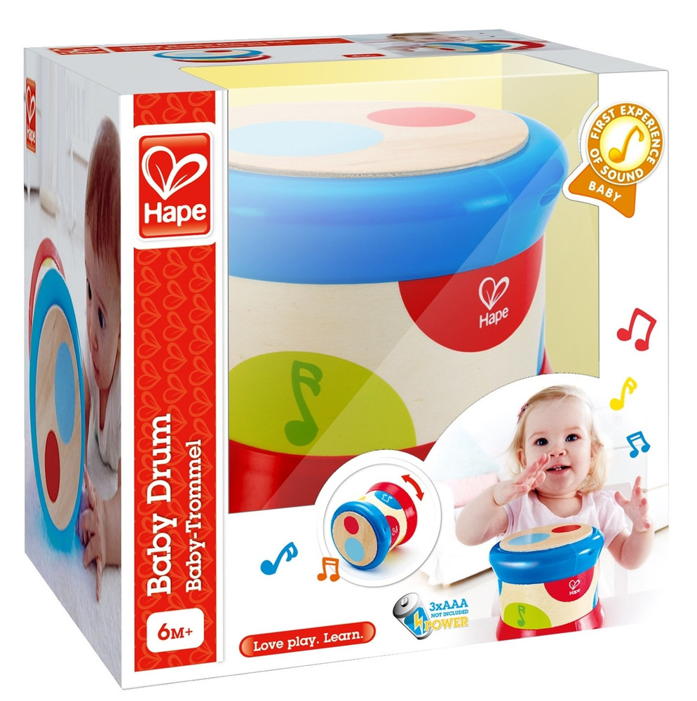 Hape Baby Drum  Set Packaging