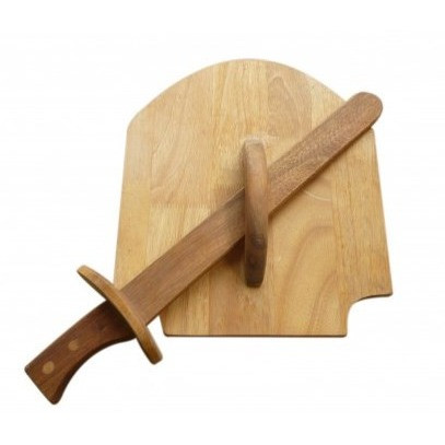 Qtoys Wooden Sword and Shield Set