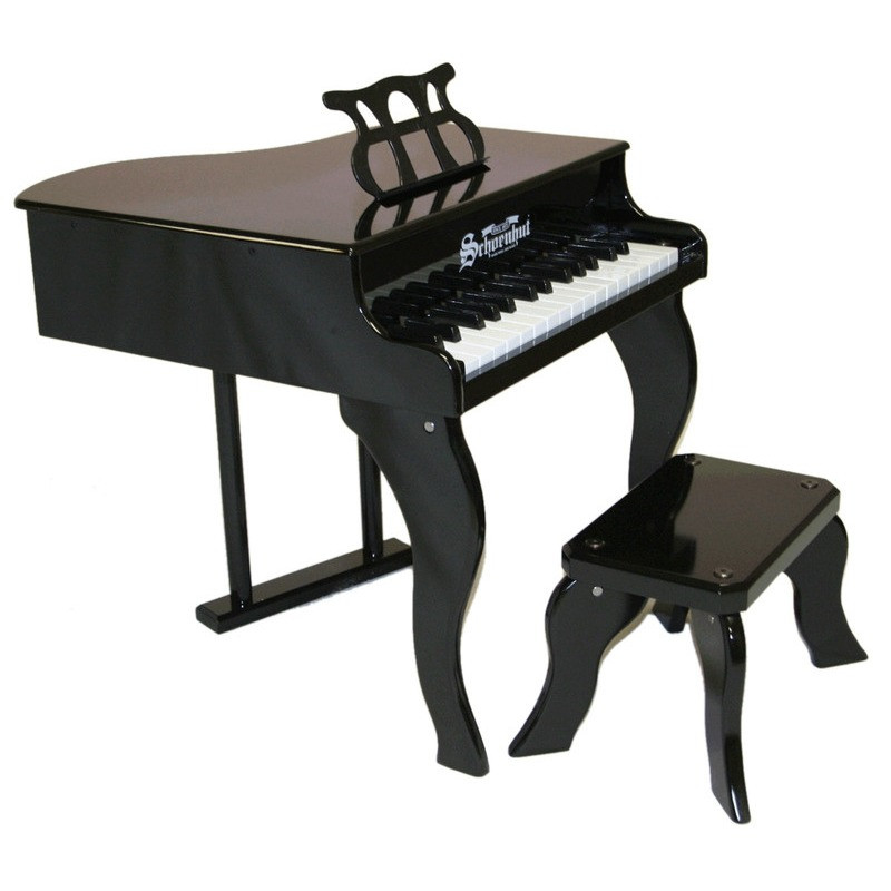 Schoenhut Black Baby Grand Piano Set