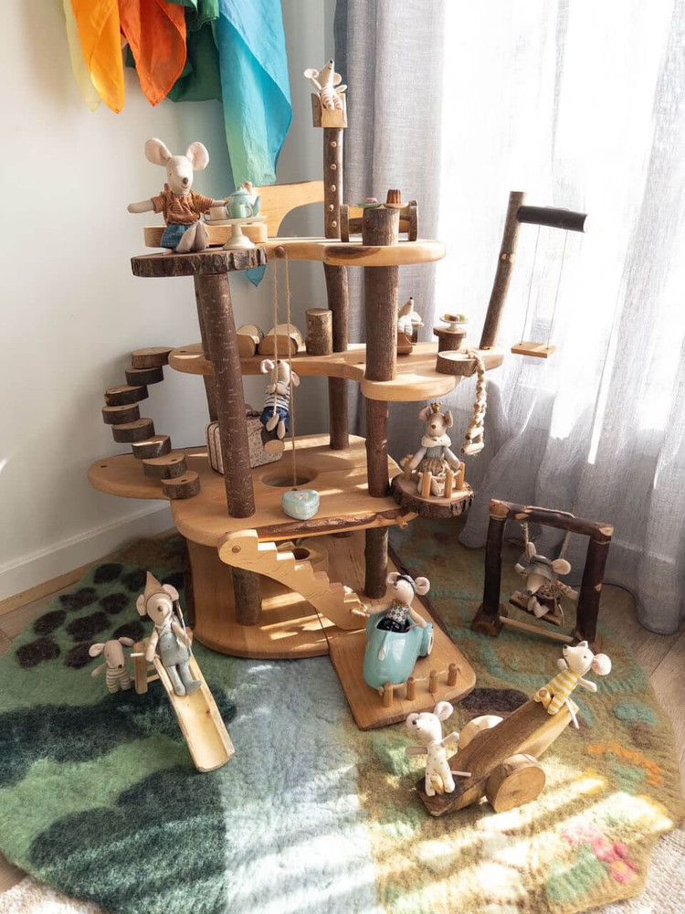 qtoys doll playground set up