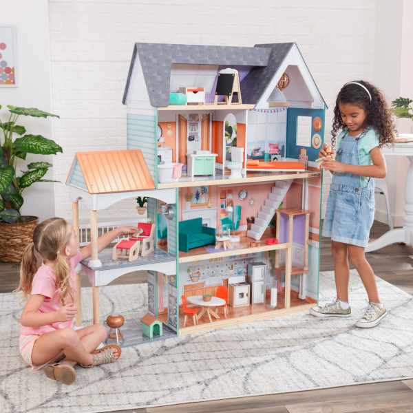 Dahlia Mansion Dollhouse with EZ Kraft Assembly-16