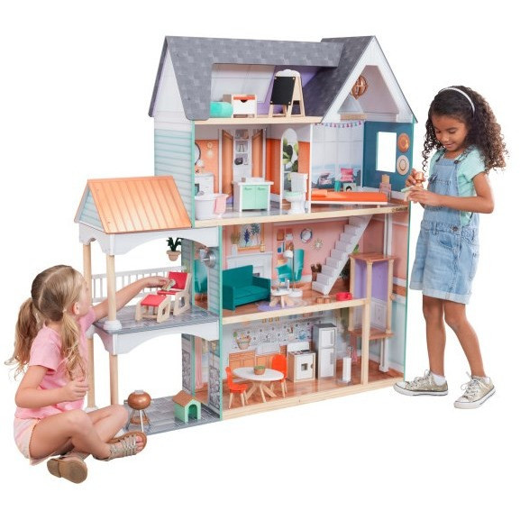 Dahlia Mansion Dollhouse with EZ Kraft Assembly