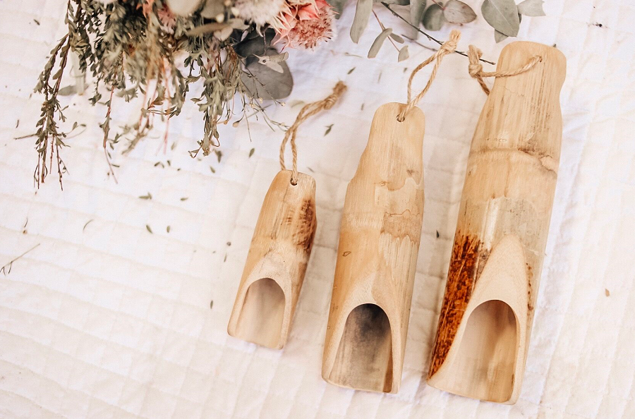 Qtoys Bamboo Scoops set of 3