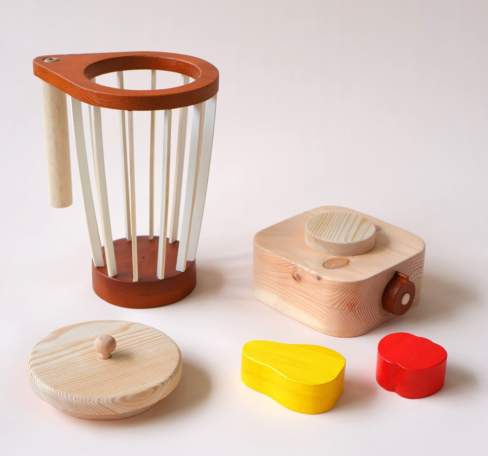 Natural Wooden Pretend Play Blender