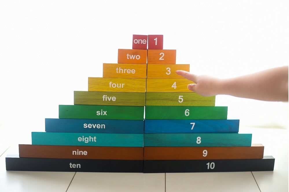 montessori counting rods