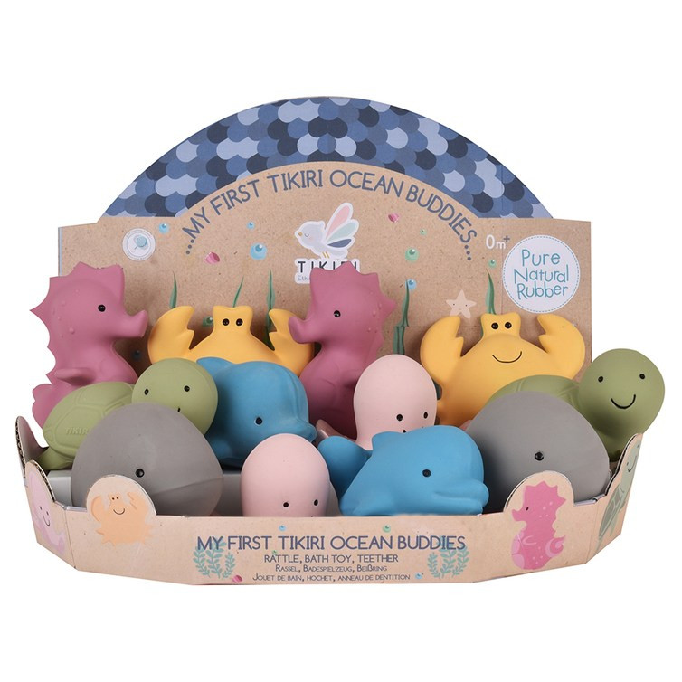 Tikiri Ocean Buddies Rubber Teething Toys - Set of 12 - image 2
