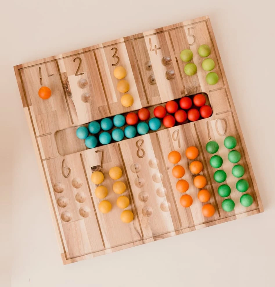 wooden counting board