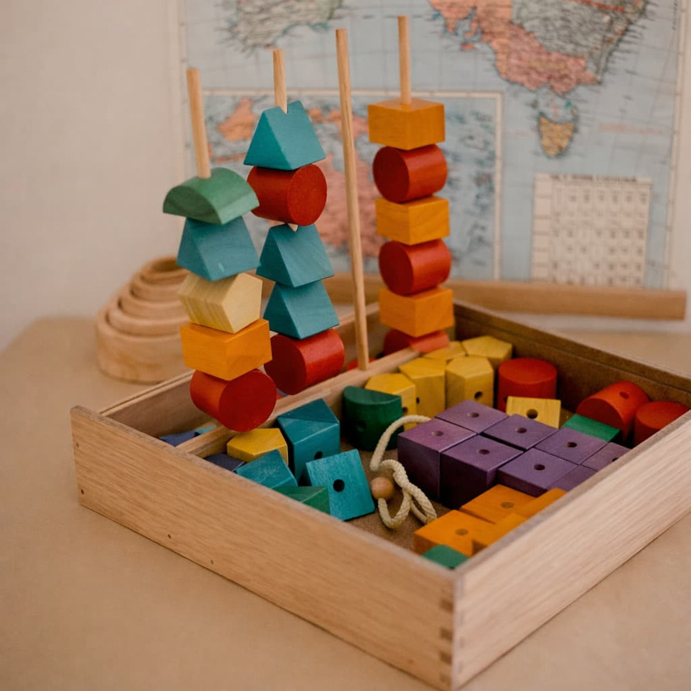 qtoys jumbo sequencing wooden block game
