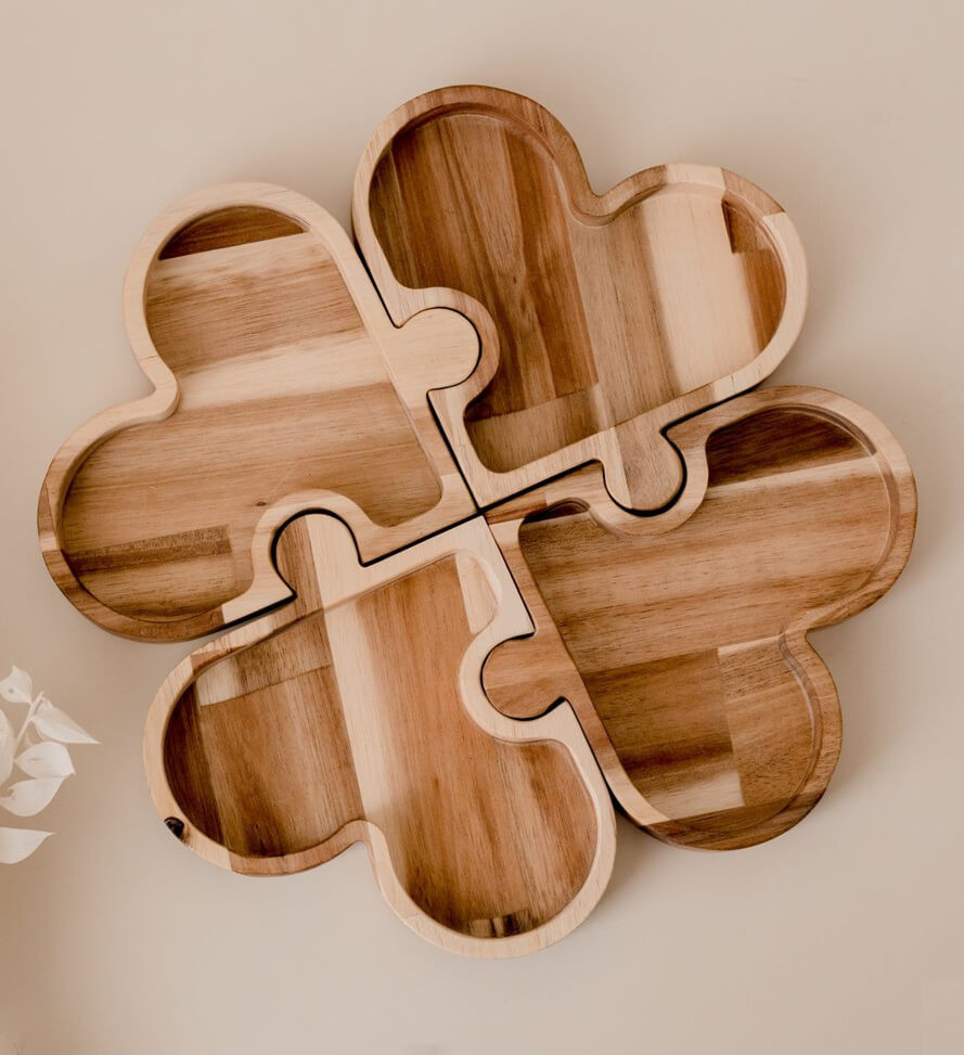 Qtoys Four Leaf Clover Trays