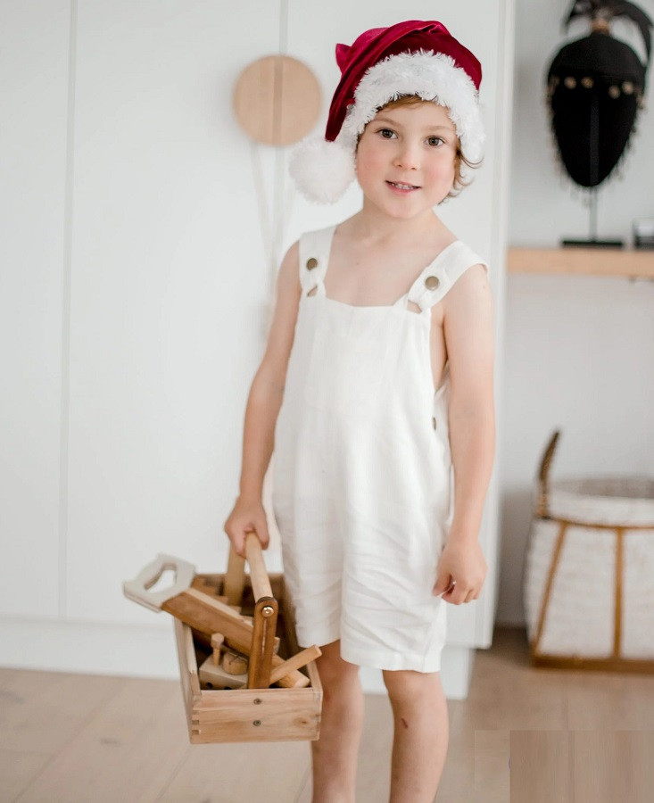 pretend play natural wooden tool set
