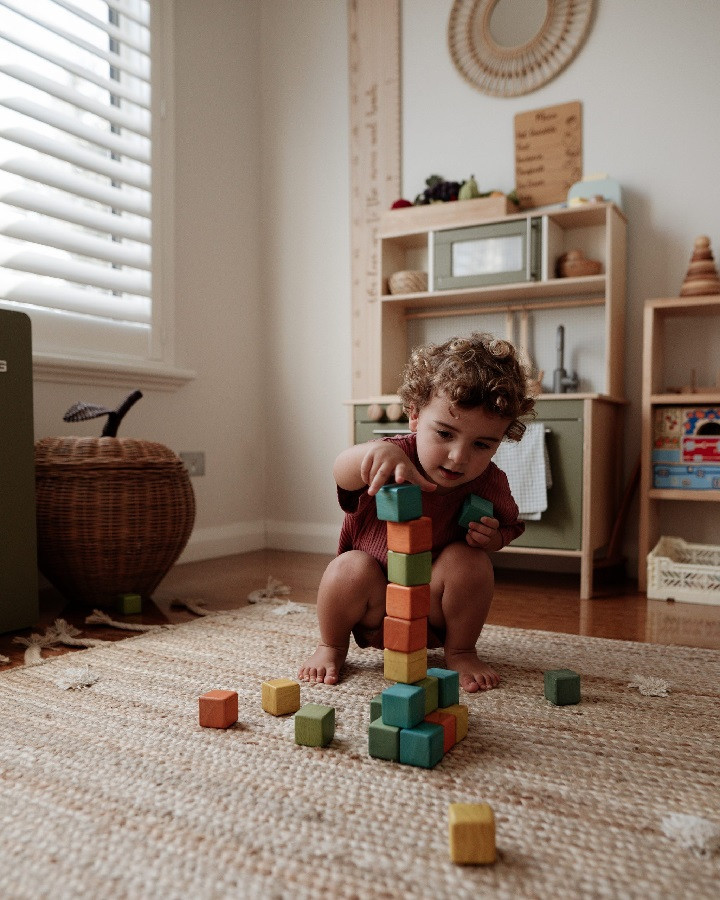 qtoys coloured blocks in action