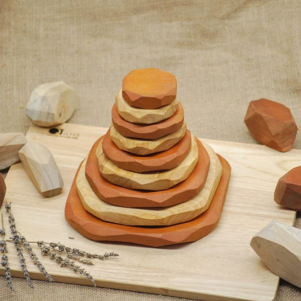 Qtoys Two Tone Stacking Stones