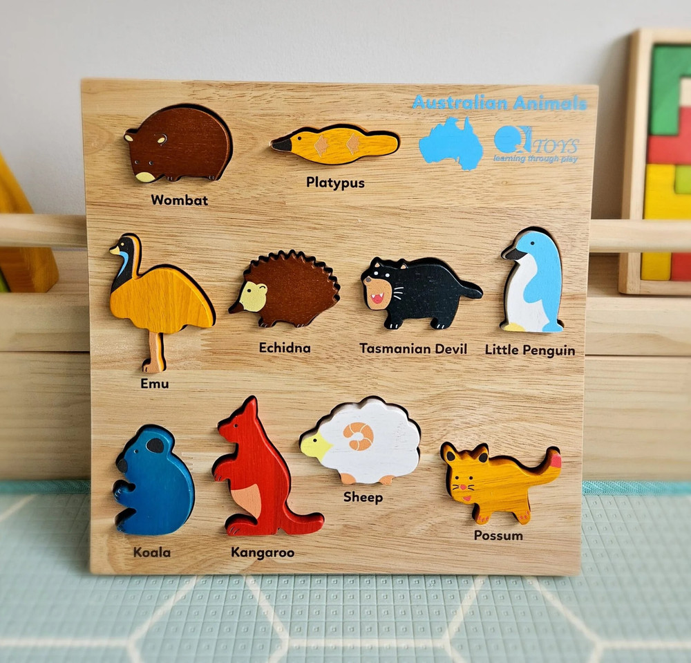 wooden australian animals puzzle