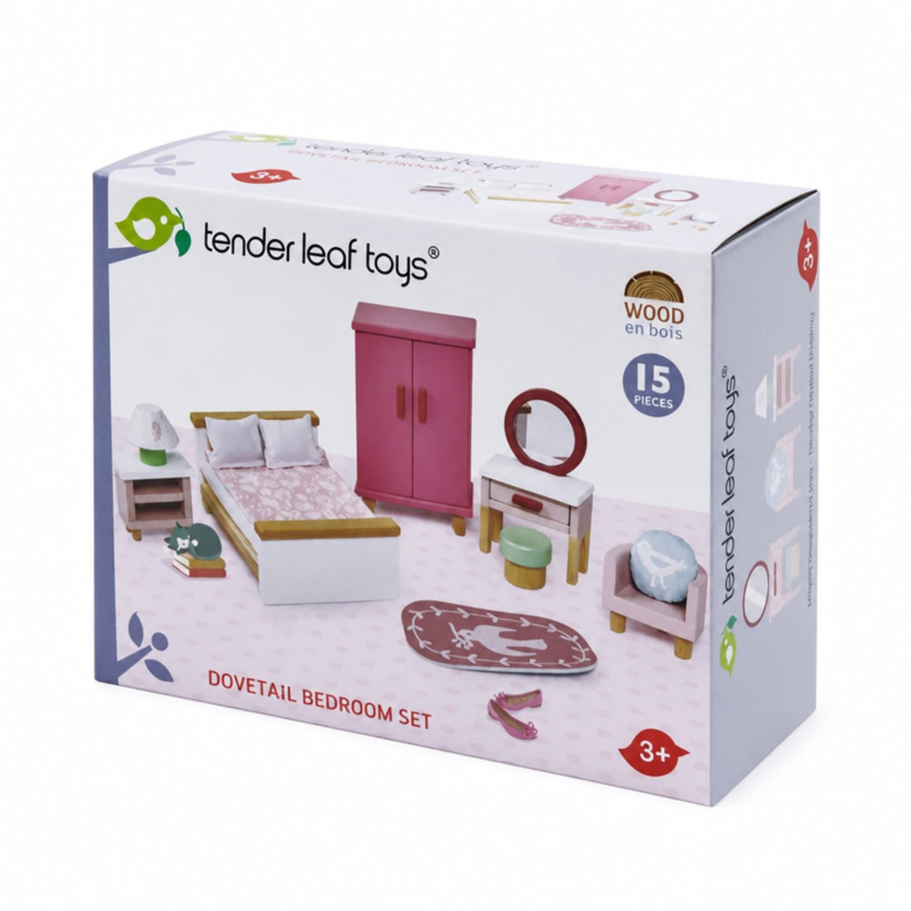 Tender Leaf Toys Dovetail Bedroom Wooden Furniture Set