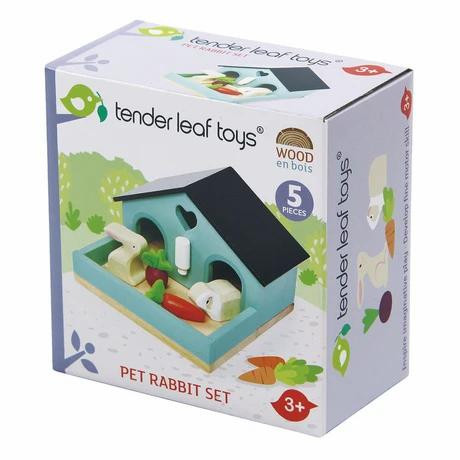 Tender Leaf Toys Wooden Pet Rabbits House Accessories