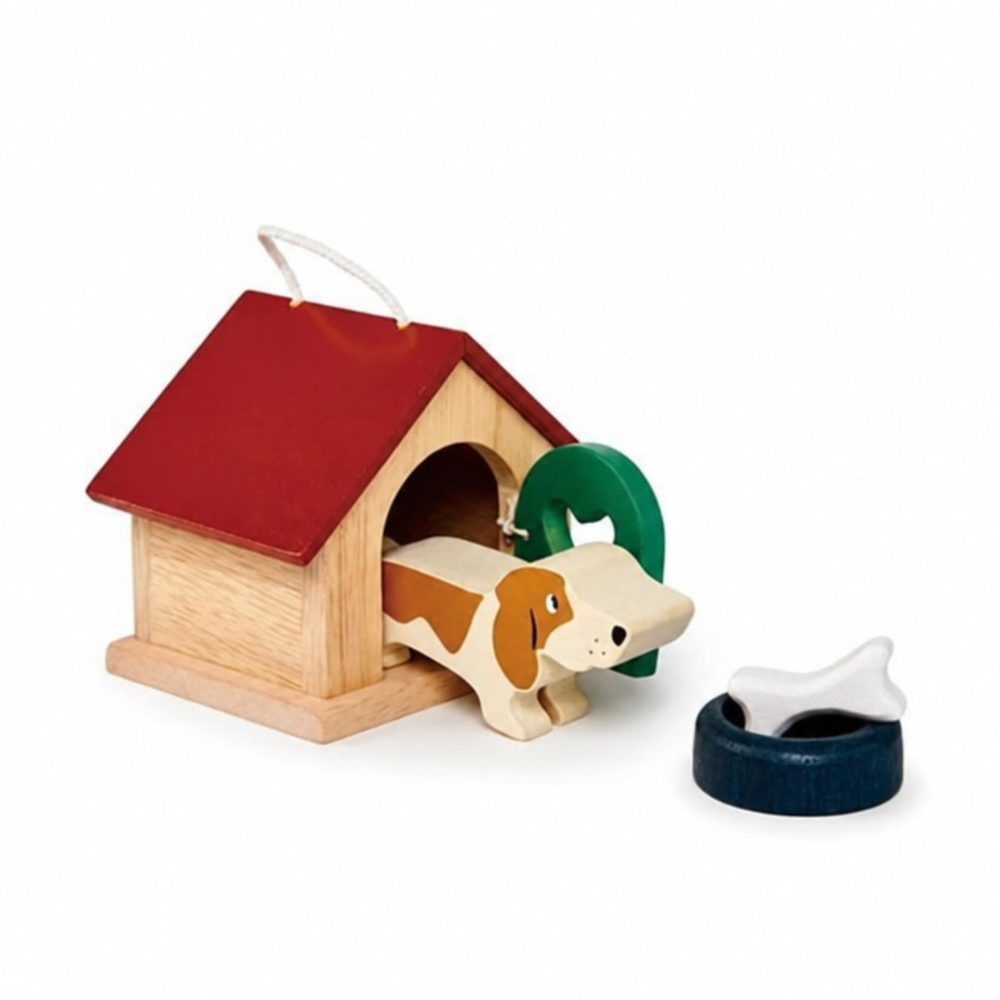Tender Leaf Toys Wooden Pet Dogs Kennel Accessories 2