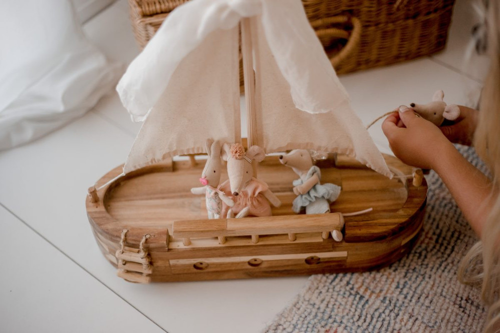 Adventure ship with child