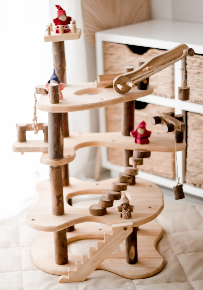 three level tree house toy