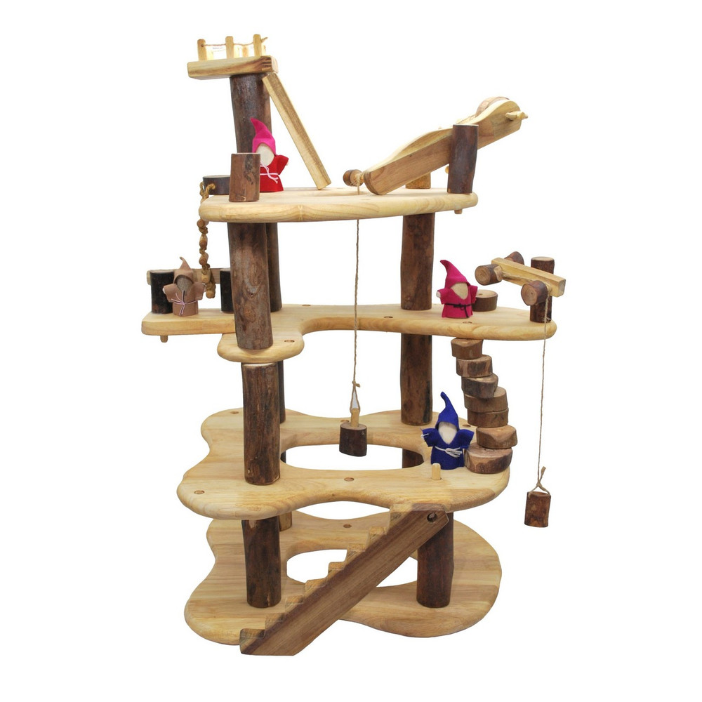 Qtoys Three level tree house play set