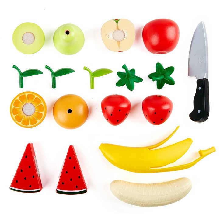 hape pretend play fruit set with velcro