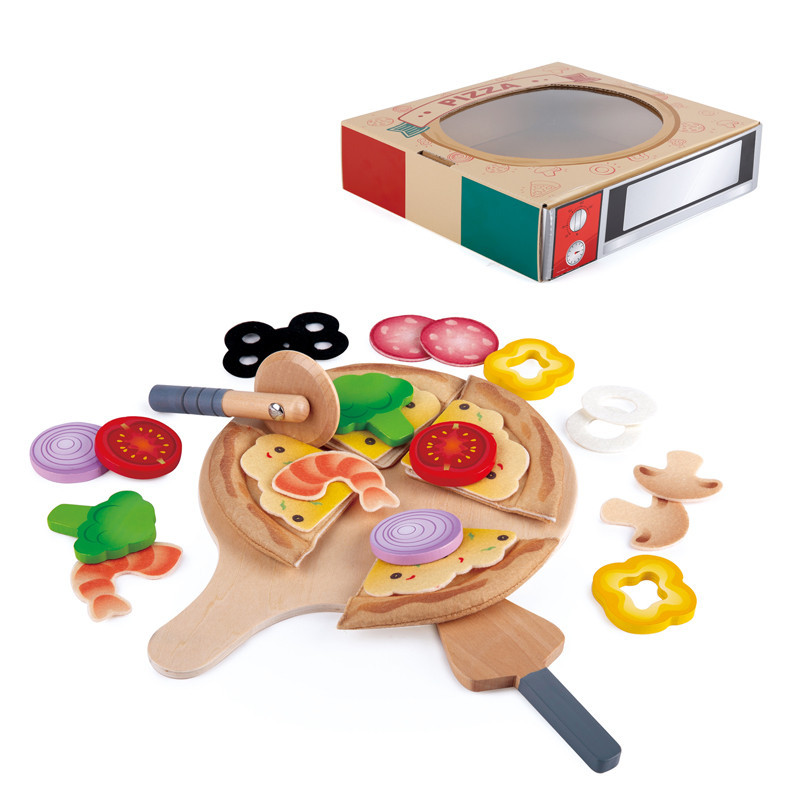 hape pretend play pizza with oven box