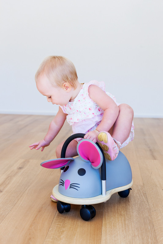 Child play with Wheely Bug Small Mouse