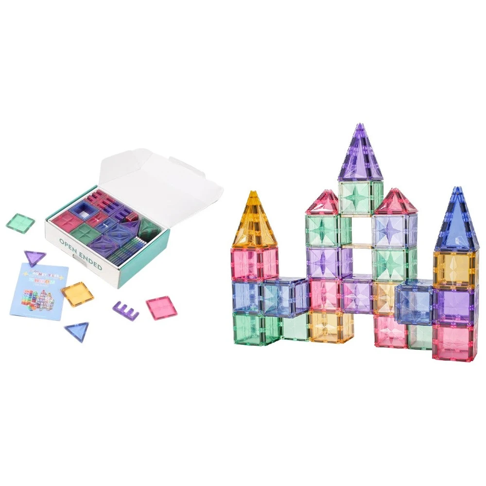 mntl 120 piece magnetic tiles set