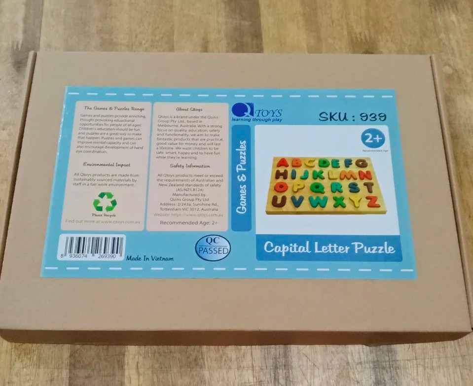 Qtoys Capital Letter Puzzle