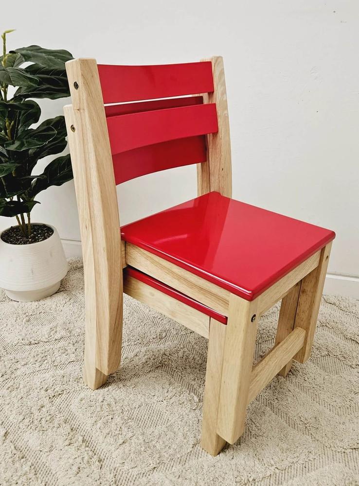 Qtoys Kids Red Seat Stacking Chairs - Set of 2